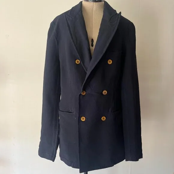Comme des Garcons Navy Blue Blazer - Picture 1 of 5